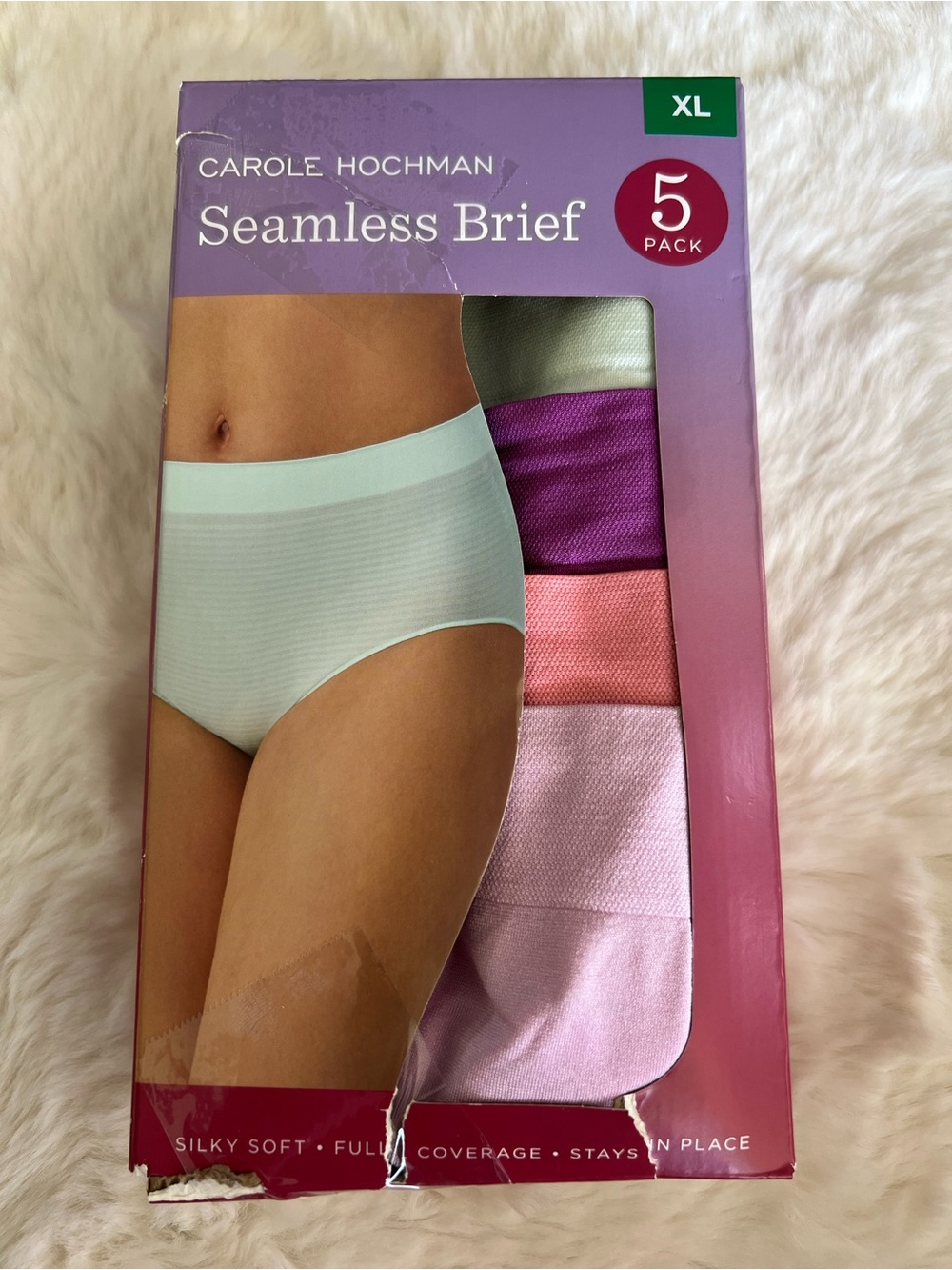 Midnight by Carole Hochman Women’s Seamless Briefs  5-Pack #48